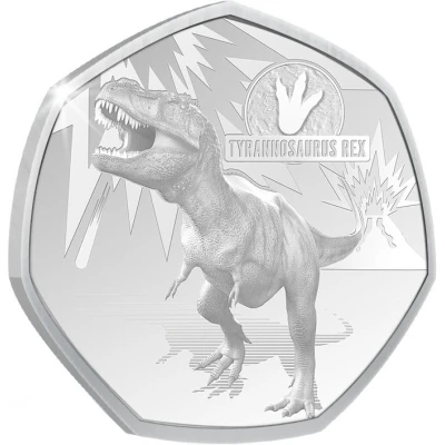 20 Cents - Elizabeth II Tyrannosaurus Rex back