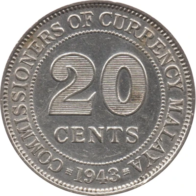 20 Cents - George VI back