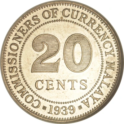 20 Cents - George VI back