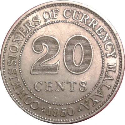 20 Cents - George VI back