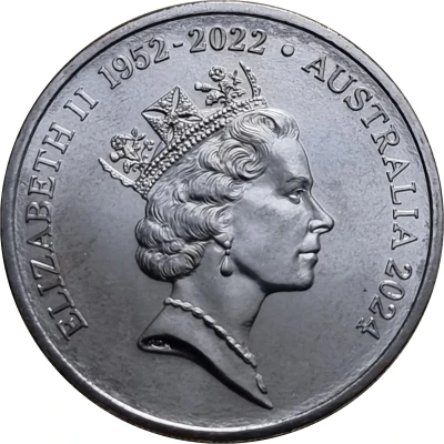 20 Cents In the name of Elizabeth II; 3rd Portrait - Platypus; Raphael Maklouf Obverse front