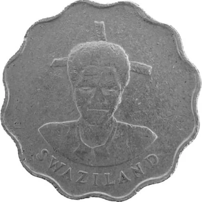 20 Cents - Mswati III 1st portrait front