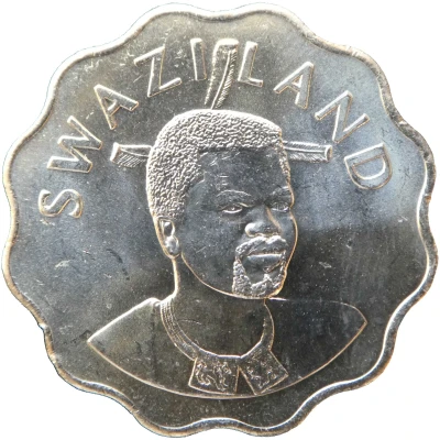 20 Cents - Mswati III 2nd portrait front