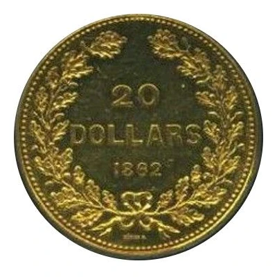 20 Dollars - British Columbia Gold pattern back