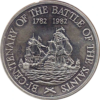 20 Dollars - Elizabeth II Battle of the Saints back