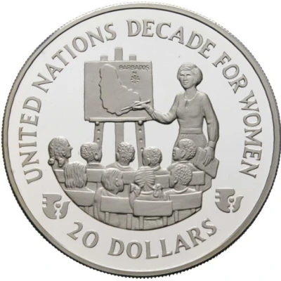 20 Dollars - Elizabeth II Decade For Women back