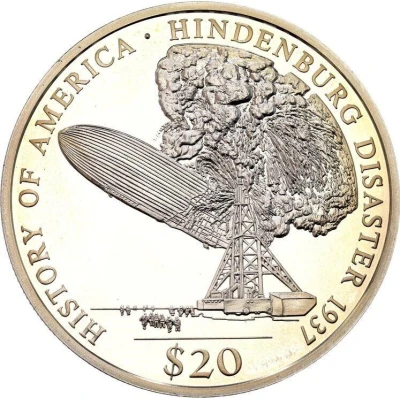 20 Dollars Hindenburg disaster back