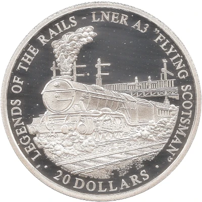 20 Dollars LNER A3 "Flying Scotsman" back