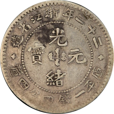 20 Fen - Guangxu Eight characters front