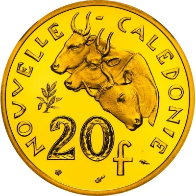 20 Francs Piedfort gold back