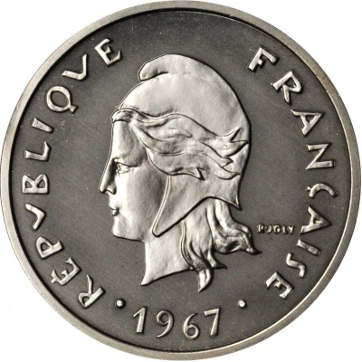 20 Francs Piedfort nickel front