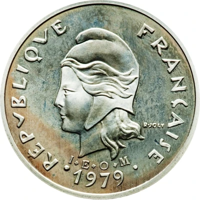 20 Francs Piedfort silver front