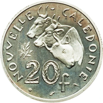 20 Francs Piedfort silver back