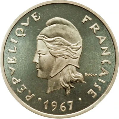 20 Francs Piedfort silver front