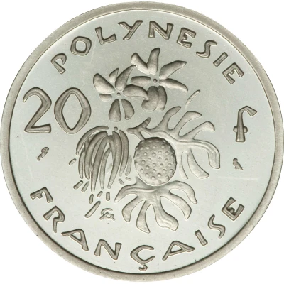 20 Francs Silver Piedfort back