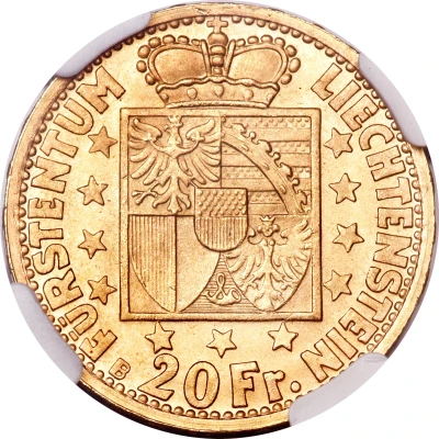 20 Franken - Franz Josef II back