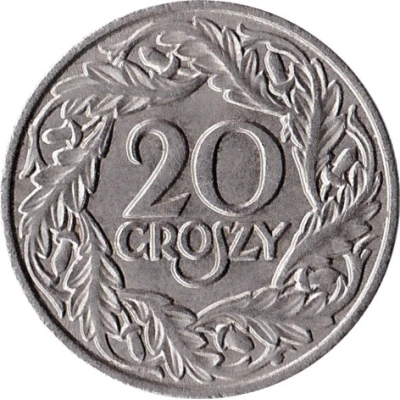 20 Groszy Nickel back