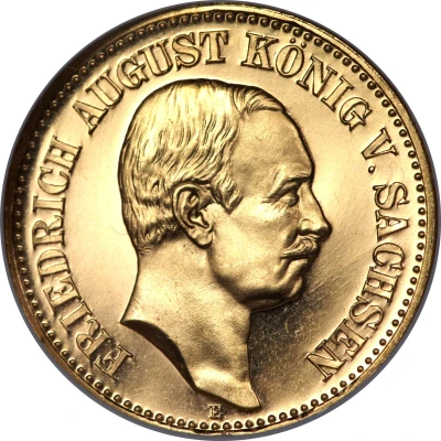 20 Mark - Frederick August III front