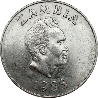 20 Ngwee Bank of Zambia front