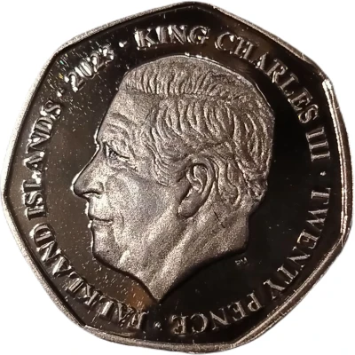 20 Pence - Charles III front