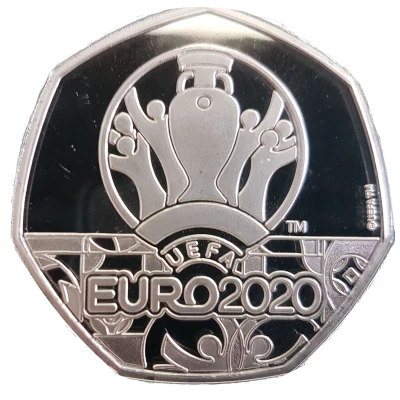 20 Pence - Elizabeth II UEFA Euro 2020 - Emblem back