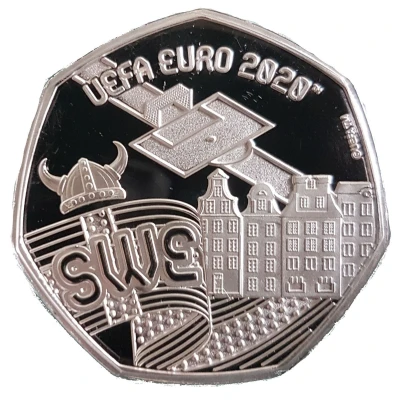 20 Pence - Elizabeth II UEFA Euro 2020 - Sweden back