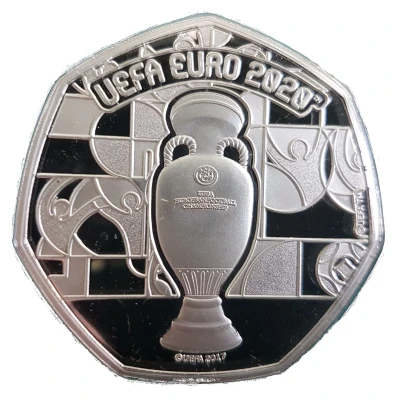 20 Pence - Elizabeth II UEFA Euro 2020 - Trophy back