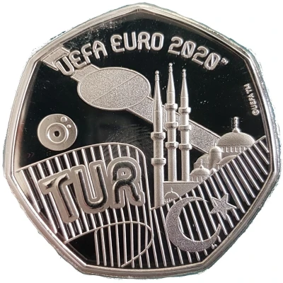 20 Pence - Elizabeth II UEFA Euro 2020 - Turkey back