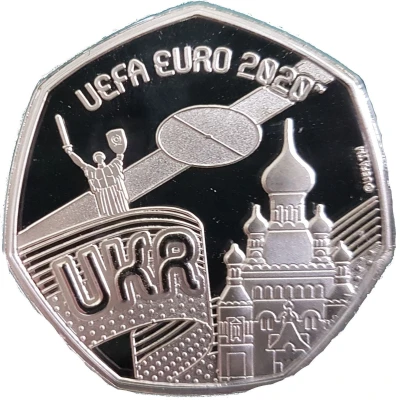 20 Pence - Elizabeth II UEFA Euro 2020 - Ukraine back