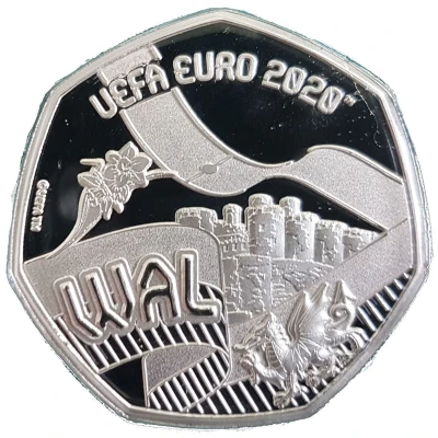 20 Pence - Elizabeth II UEFA Euro 2020 - Wales back