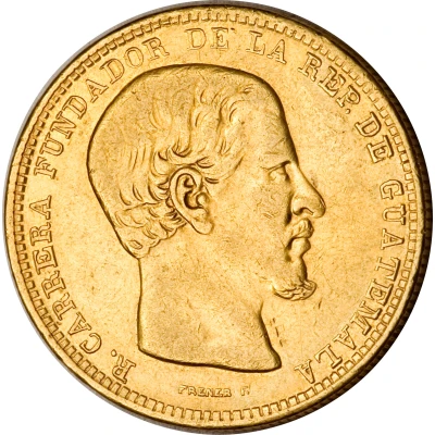 20 Pesos Rafael Carrera front