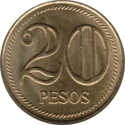 20 Pesos back