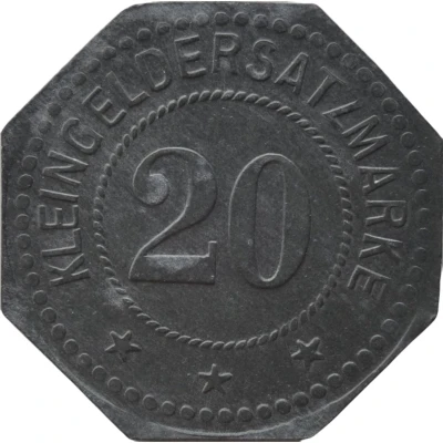 20 Pfennigs - Alfeld (C. Behrens) ND back