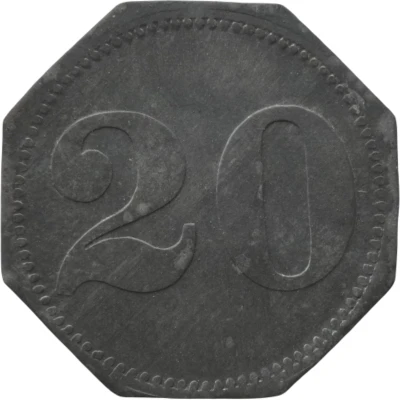 20 Pfennigs - Amberg (Gebrüder Baumann) ND back