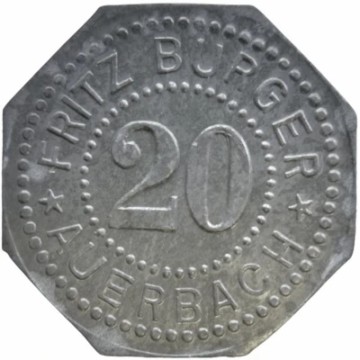 20 Pfennigs - Auerbach (Fritz Burger) ND front