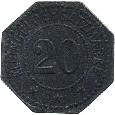 20 Pfennigs - Buchsweiler Bouxwiller back