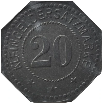 20 Pfennigs - Eitorf (Schoeller'sche und Eitorfer Kammgarnspinnerei) ND back