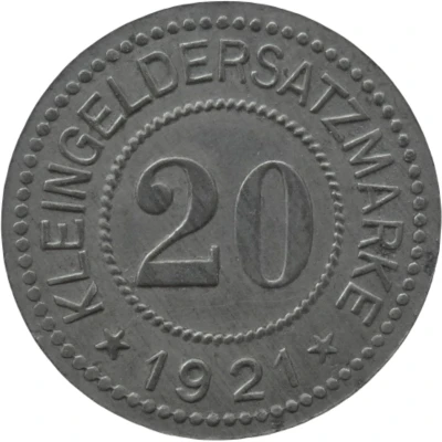 20 Pfennigs - Ettenheim back