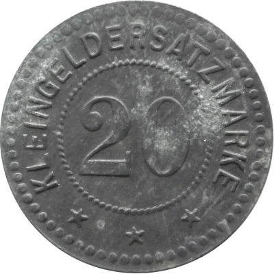 20 Pfennigs - Hainitz (Grützner and Faltis) ND back