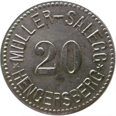 20 Pfennigs - Hengersberg (Müller-Salegg) ND front