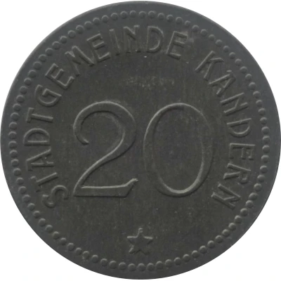 20 Pfennigs - Kandern front