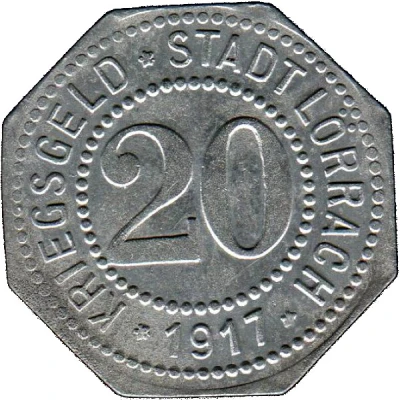 20 Pfennigs - Lörrach front