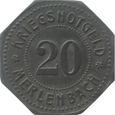 20 Pfennigs - Merlenbach front