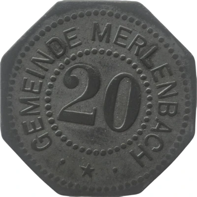 20 Pfennigs - Merlenbach ND front