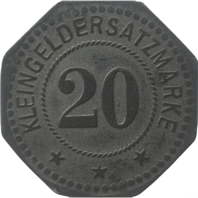 20 Pfennigs - Merlenbach ND back