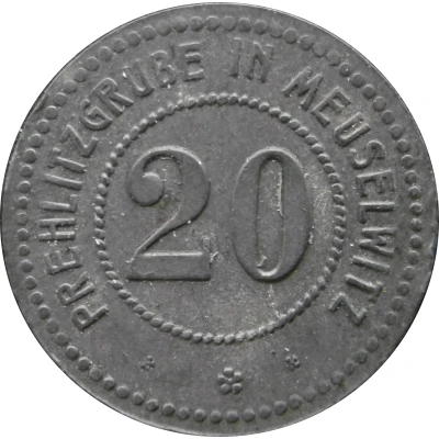 20 Pfennigs - Meuselwitz (Prehlitzgrube) ND front