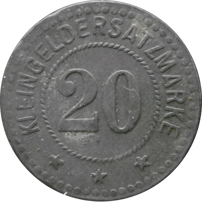 20 Pfennigs - Meuselwitz (Prehlitzgrube) ND back