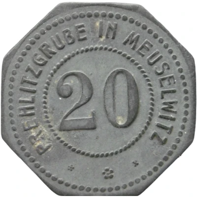 20 Pfennigs - Meuselwitz (Prehlitzgrube) ND front