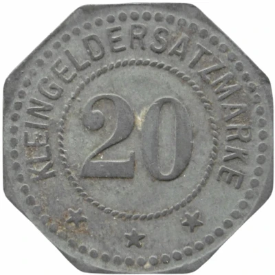 20 Pfennigs - Meuselwitz (Prehlitzgrube) ND back