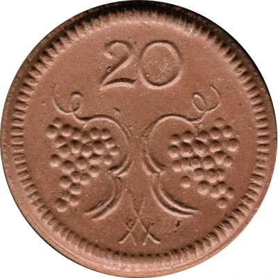 20 Pfennigs - Münsterberg ND back